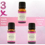 Miss Lina Lavanta,yasemin,akasya Saf Esansiyel Uçucu Yağ Buhurdanlık Yağı Difüzör Esansı Aromaterapi 3x 10ML - 3 adet