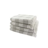 MİSS LİNDA HOME COLLECTİON %100 Pamuklu Dört Tarak Kahve Buldan Işi Koltuk Örtüsü (PAKETTE 1 ADET ÜRÜN VARDIR)