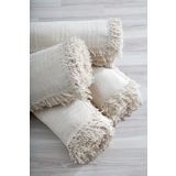 MİSS LİNDA HOME COLLECTİON %100 Pamuklu Dört Tarak Krem Buldan Işi Koltuk Örtüsü (PAKETTE 1 ADET ÜRÜN VARDIR)