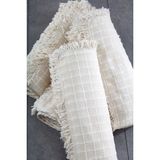Miss Linda Home Collection Pamuklu Buldan Işi Çekyat Örtüsü 90 x 220 cm - 90 x 210 cm - Krem
