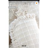 Miss Linda Home Collection Pamuklu Buldan Işi Koltuk Örtüsü - 100 x 180 cm - Krem