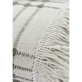 Miss Linda Home Collection Pamuklu Çok Renkli Buldan Işi Berjel Takımı Örtüsü (Koltuk Kollarını Örtmeyen Oturma Grubu Takımı) - 180 x 220 cm - Çikolata Kahve