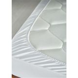 Miss Linda Home Collection Yatak Koruyucu Kapitoneli Fitted Alez 160X200 - Beyaz - 160 x 200 x 35 cm