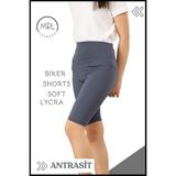 Miss Maral Biker Şort Yüksek Bel Iç Göstermez Esnek Yumuşak Likralı Soft Biker Basics Antrasit HB4070 - 5 - 6 Yaş