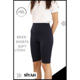 Miss Maral Siyah Biker Şort Yüksek Bel Iç Göstermez Esnek Yumuşak Likralı Soft Biker Basics HB4070 - 5 - 6 Yaş