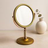 Miss Mojo Makyaj Aynası 17.5 cm Çift Taraflı Bronz-Gümüş - Renk