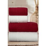 Miss Paris Home Ruby 4'lü Banyo Ve Saç Havlusu Seti - Hamam Takımı | Yumuşak, Hızlı Kuruyan Ve Dayanıklı
