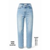 Miss Poem Kadın Buz Mavi Yüksek Bel Mom Fit Jean Pantolon