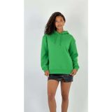 Miss Poem Kadın Kapüşonlu Sweatshirt, Oversize Kalın Yeşil, S Beden