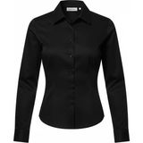 Miss Poem Kadın Siyah Slim Fit Kol Düğme Detaylı Gömlek - XL
