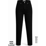 Miss Poem Kadın Siyah Yüksek Bel Mom Fit Jean Pantolon - 42