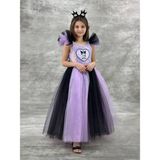 Miss Rona Kids Kuromi Prenses Kostüm Taç Lı Parti Doğum Günü Elbisesi 6/10 Yaş - 7 Yaş - Lila