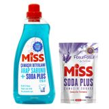 Miss Sıvı Çamaşır Deterjanı Arap Sabunu + Soda Etkili 1.5 lt ve Soda Plus 500 gr
