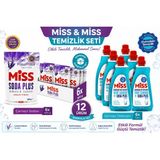 Miss Sıvı Çamaşır Deterjanı Renkli/Beyaz 1500ML & Çamaşır Sodası 500GR Lavanta (Avantajlı Set)