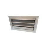 Miss Worble 30x15 cm Hareketli Panjurlu Beyaz Şömine Menfezi