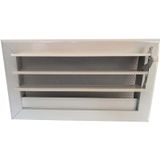 Miss Worble 40x15 cm Hareketli Panjurlu Beyaz Şömine Menfezi