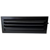Miss Worble 50x15 cm Siyah Hareketli Panjurlu Şömine Menfezi