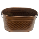 Miss Worble Zigzag Desenli Şömine Oval Odunluk
