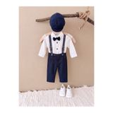 Mişsa Bebe Erkek Çocuk Zıbınlı Bebek Gömlek 4 Parça Takım Mevlüt Düğün Özel Günler 06-24 Aylık