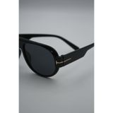 MissBella Eyewear - COSMOS Siyah Kemik Çerçeveli Flat Top Damla Model Unisex Güneş Gözlüğü (Pilot Tarz)
