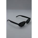 MissBella Eyewear - KARMA Parlak Siyah Kemik Çerçeveli Oval Kadın Güneş Gözlüğü