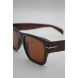 MissBella Eyewear - TOTEM Koyu Bordo / Kahve Kalın Çerçeveli Açık Kahverengi Camlı Unisex Güneş Gözlüğü