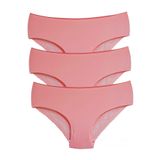 Missblue Moon Kadın Dikişsiz Lazer Kesim Dantelli Slip Külot, 3'lü Set