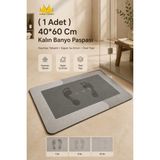 MissClean ( 1 Adet ) 40*60 CM Banyo Paspası Kaymaz Tabanlı Su Emici Yapı Kare