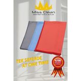 Missclean ( 3ADET) 40*60 cm Cam ve Ayna Bezi Mikrofiber Genel Temizlik Bezi Çok Renkli Kurulama Gerektirmez - Antrasit - Mavi - Gri