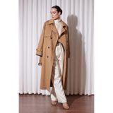 Missemramiss Rose Astar Detaylı Trençkot, Camel, 3 Beden