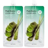 MISSHA Aloe Vera Özlü Yoğun Nemlendirici Uyku Maskesi Pure Source Pocket Pack (ALOE) 2li paket
