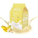 MISSHA Besleyici Bakım Sağlayan Yaprak Maske (Muz-Süt) A'PIEU Banana Milk One-Pack - Muz-Süt-Arı Sütü