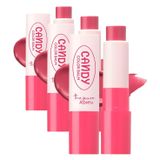 MISSHA Dudakları Nemlendiren Parlak Bitişli Renkli Dudak Balmı A'pıeu The Pure Candy Color Balm No.01 Berry (3 paketi)