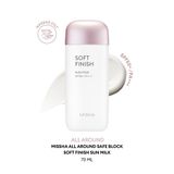 Missha Hassas Ciltlere Koruma Sağlayan Güneş Sütü All Around Safe Block Soft Finish Sun Milk SPF 50+