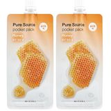 MISSHA Jel Yapılı, Besleyici Ve Nemlendirici Bal Özlü Uyku Maskesi Pure Source Pocket Pack (HONEY) 2li paket
