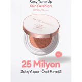 MISSHA Nemlendirici Ton Eşitleyici Cushion Güneş Kremi Safe Block RX Rosy Tone Up Sun Cushion SPF50+/PA++++