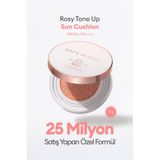 Missha Nemlendirici Ton Eşitleyici Cushion Güneş Kremi Safe Block RX Rosy Tone Up Sun Cushion SPF50+/PA++++