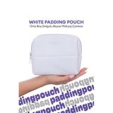Missha Orta Boy Dolgulu Beyaz Makyaj Çantası MISSHA White Padding Pouch