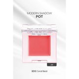 MISSHA Parlak Jel Dokulu Tekli Göz Farı Modern Shadow Pot (202 Coral Beat) 202 Coral Beat