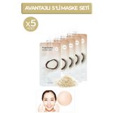 Missha Pirinç Özlü, Aydınlatıcı, Peeling Etkili Avantajlı Maske Seti Pure Source Pocket Pack (RİCE) (5ADET)
