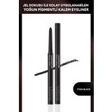 Missha Pürüzsüz Uygulama Sunan Jel Dokuda Kalem Eyeliner Longwear Gel Pencil Liner (Titan Black)