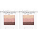 MISSHA Yumuşak Dokulu, Dökülme Yapmayan 3 Renkli Göz Farı Triple Shadow No.1 (BROWNİE PİNK) (2 paketi)