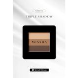 MISSHA Yumuşak Dokulu, Dökülme Yapmayan 3 Renkli Göz Farı Triple Shadow No.7 (SAND WAVE)