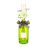 MİSSİ 180 ml Yeşil Cam Şişe Çiçek Bambu Çubuklu White Jasmin Oda Kokusu