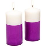 Missi 2li Degrade Silindir Mor Mum (5,5 CMX11 Cm) - 2 Adet