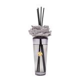 MİSSİ 400 ml Siyah Konik Cam Şişe Seramik Taş Bambu Çubuklu Black Vanilya Oda Kokusu