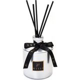 Missi 500 ml Parlak Silver Cam Şişe Black Vanilya Oda Kokusu