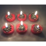 MİSSİ 6LI ÇAMAĞACI KABARTMALI TEALIGHT MUM