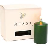 Missi 6lı Cınnamon Kokulu Yeşil Mum Seti (4x5,5cm) - 6 Adet