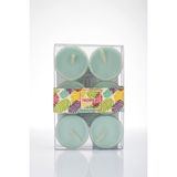 Missi 6'lı Tealight Mum Seti - Turkuaz - 6 Adet